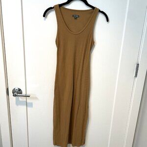 A New Day Ribbed Tank Dress Midi Length with Back Cut-Out - XS